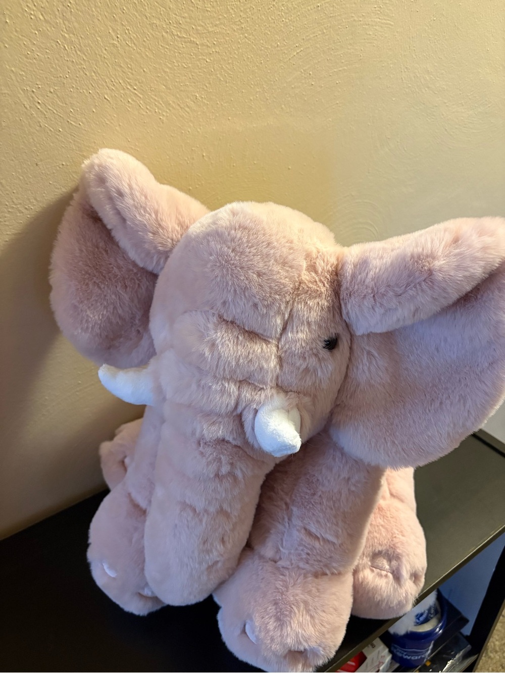 Minky Plush Pink baby  Elephant Stuffed Animal